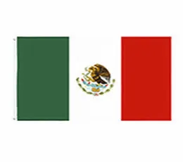 90150 cm bandiera messicana intera fabbrica diretta pronta per la spedizione 3x5 fts 90x150 cm Mexicanos Flag messicano del Messico EEA20938367125