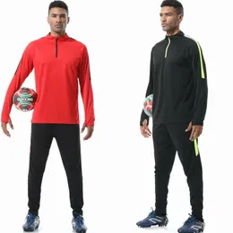 Men Sportswear Football Training Suits Soccer Sets Tracksuits Long Sleeve Jerseys Football Team Uniform Sports Running Kit 240430