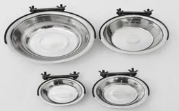 Pet Supplies Suspension Hanging Cage Dog BowlS Fixed Type Food BasinS Stainless Steel Bowl Basin Anti Overturning 11 5mc Y24757656