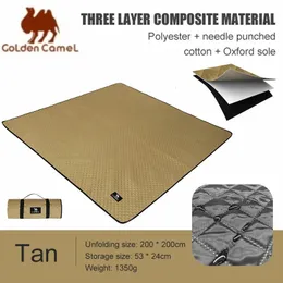 Golden Camel Camping Mat Ultralight Outdoor Picnic Blannic Piquetão de praia à prova d'água Prove de umidade Mats Proférico Equipamento de acampamento Summer 240429