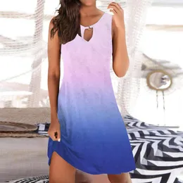 Casual Dresses For Wedding Guest Women Beach Dress Fashion Stripe Sleeveless Backless Camisole Mini Ropa Para Mujer