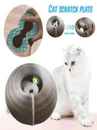 Magic Organ Cat Scratch Board Toy with Bell Grinding Claw Climbing Frame er Lounge Bed 2205042737586