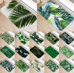 Carpetes Tropical Palm Leaf Cactus Monstera Padrão 4060 Porta Tapete de manto de veludo coral tapete de chão interno de tapete de piso Antislip 48226768145