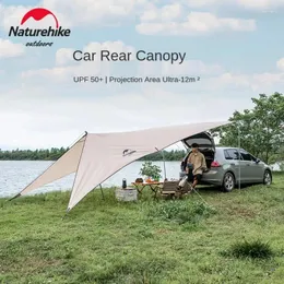 الخيام والملاجئ NatureHike Car Tail Sky Skarte الخلفية المظلة في الهواء الطلق خيمة التخييم المظلة Gabled Tarp للسفر Sunshadecloth