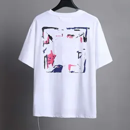 Summer Offs Designer Shirt Pure Cotton Tees Print T Shirts White Black Casual Couples Short Sleeves Tee Comfortable For Men And Women Co 3190