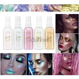 Body Glitter Body Glitter Spray Waterproof Shimmery Glitter Spray for Skin Face Hair Halloween Nightclub Starry Glitter Party Body Painting d240503