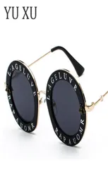 Vintage Small Bee Letter redonda óculos de sol homens Mulheres marca de moda Tonses de óculos de sol Eyewear 2018 Unissex Retro Colors Sun Glasses H235284583