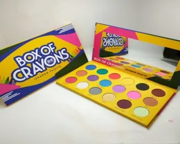 Box of Crayons Palette 18 Colors Cosmetics Yellow Ishadow Palette Shimmer Matte Eye Shadow Pailup Paletes 4767237