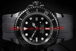 Stainless Steel SeaDweller Black PVD Automatic Mechanical Movement Mens Watch Rubber Strap 116660 Men039s Watches7893746