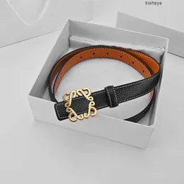 Luxury Designer Belts High Quality Genuine Leather Belt Reversible Girdle Width 2.5cm Unisex Trendy Waistbands Golden Alloy Smooth Buckle Cintura