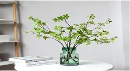 Dekorative Blumen Kränze 2pcs Künstliche Zweige 100cm393939 Grüne Blatt Zweig gefälschte Enkianthus perulatus Laub Plant9106980