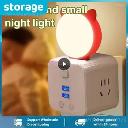 테이블 램프 USB 야간 조명 휴대용 미니 수면 지능형 음성 제어 안전하고 내구성 에너지 절약 컴팩트