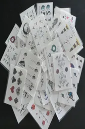 50pcs 710cm Geçici Dövmeler Çıkartmaları Kozmetik ve Güzellik Su Geçirmez Geçici Dövme Vücut Sanat Sticker1679106