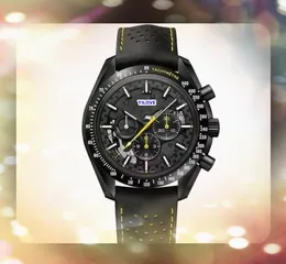 Homens de luxo popular Stopwatch relógios Japão Quartz MOVELHO BURO DE CANTO DE CANTO DE NYLON SRACTO DE SAPPHIRE LEN