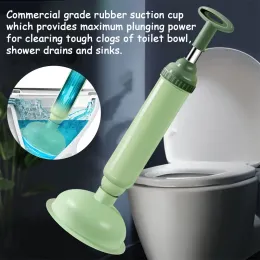 Set Silicone Toilet Pipe Plunger Vacuum Suction Cups Multifunction High Pressure Pump Anti Clogging Bathroom Kitchen Sink Unclog