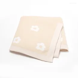 Filtar färsk pastellblommönster muslin baby swaddle mjuk född säkerhet filt 0-24 månader spädbarn mottagande