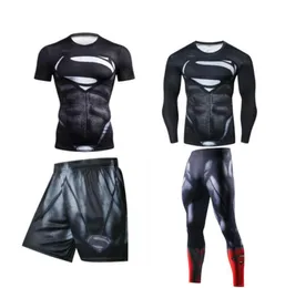 Men Sports Suits Rashguard Jiu Jitsu Jerseys Tights Pants Running T Shirt BJJ Boxing Sets Gym Training Muay Thai MMA Fightwear 2205990921