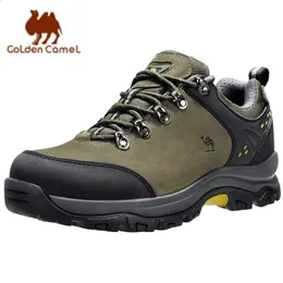 GOLDEN CAMEL Waterproof Hiking Shoes Outdoor Lowtop Leather Trekking for Men Walking Male Sneakers Winter 240419