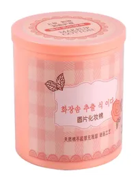 Whole 200Pcs Facial Cotton Pads Nail Polish Remover Cosmetic Makeup Wipe Round Pink Box3090230