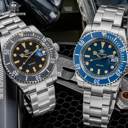 Нарученные часы addiesdive men fashion watch -календарь 20bar Водонепроницаемый C3 Супер светящийся 316L из нержавеющей стали Quartz Reloj hombre