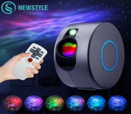 Laser Galaxy Starry Sky Projector Ruota Wapping Night Light LED Colorful Nebula Cloud Atmosfer Atmosfer Camera accanto alla lampada H8977746