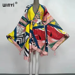 아프리카 여름 여성 카디건 스티치 로브 칵테일 Sexcy Boho Maxi African Holiday Batwing Sleeve Polesyter