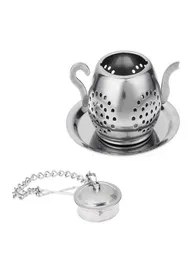 2021 Lose Teekannen geformte Teeblattinfuser -Gewürze Edelstahl -Trinkfusser Herbal Filter Te Warger Tools8627100