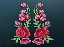 Schöne Rosenblumenblumenkragen Sew Patch Applique Sticked Büste Kleid handgefertigtes Handwerk Ornament Stoff Aufkleber SK796397413