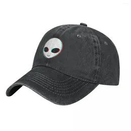 Ball Caps Trippy Alien Racerback A Washed Baseball Cap Hat