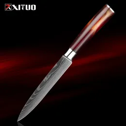 XITUO Utility Knife 5 inch Kitchen Chefs knife Meat, Fruit, Vegetable Knife Paring Knife German Stainless Steel Full Tang Handle