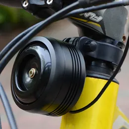 Bicycle Bell Electric Horn With Alarm USB Charging Super Sound for Scooter MTB Bike 1300mAh Safety Anti-theft Alarm 125db Loud 240418