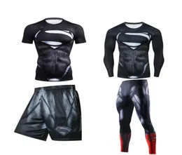 Men Sports Suits Rashguard Jiu Jitsu Jerseys Tights Pants Running T Shirt BJJ Boxing Sets Gym Training Muay Thai MMA Fightwear 2204708152