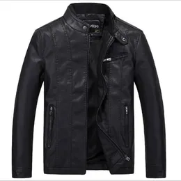 Wholesale- BOYUAN Leather Jacket Leren Jas Heren Chaquetas De Cuero Hombre 2017 Leather Biker Jackets For Men Black Leather Jacket Men B627 247W