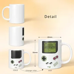 Tassen Lustiges Spiel thermochromer Keramik Kaffee Tasse Wasserbecher Farbwechslung Getränke Tasse für Home Office