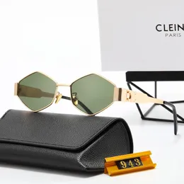 MENS KVINNA SUNGLASSER TRIOMPHER Märke man solglasögon lyxig designer hexagonal metall ram kvinna solglasögon sommarstrand Sonnenbrille mode lady glasögon skugga