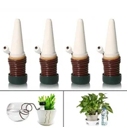 Decorações 14pcs Cerâmica Auto -rega de picos de água de irrigação por gotejamento automático para gotejamento de água para getura de jardim de água Sistema de água