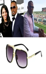 Jamie Foxx Style Versize Square Sunglasses Men Sun Glasses男性