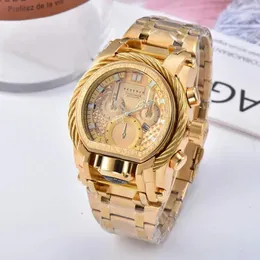 Bilek saatleri yenilmez rezerv cıvatası zeus mens izle 52mm yenilmez lüks wirstwatch invicto reloj de hombre damla