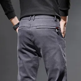 Spring Autumn Mens Casual Pants Men Slim Trend wszystko pasujące do młodych spodni odzieży zewnętrznej moletom Masculino 240429