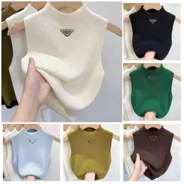 2024 NEW Summer Short Designer Clothe Woman Vest Womens Knit Shirt Sexy Top Base Light Thin Letter Embroidery for Womans Wa ropamujer previous