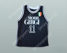 Anpassad Nay Mens Youth/Kids Dino Meneghin 11 Mobilgirgi Varese Basketball Jersey Top Stitched S-6XL