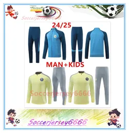 24 25 Mexico Club America Men Vuxen Tracksuit Soccer Training Suit 2024 2025 Ciovanny G DOS SANTOS R SAMBUEZA P FOTBALL JACKA SURETEMENT