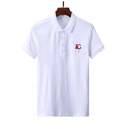 Męska koszulka polo męska sportowa moda T-shirt swobodny męski golf letnia polo haft haft haft high street Hip Hop trend bestsellerowy krótki rękaw G33