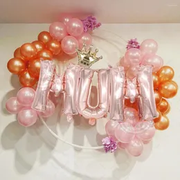 파티 장식 해피 어머니의 날 호일 호일 헬륨 풍선 16 인치 엄마 생일 장식 선물 에어 globos