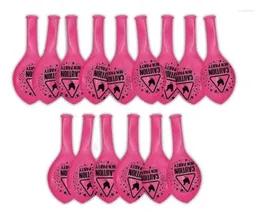 Party -Dekoration Vorsicht Henne gedruckte rosa Luftballons Accessoires Braut Bachelorette Night Club Bar Latex Ballon Dekor sein