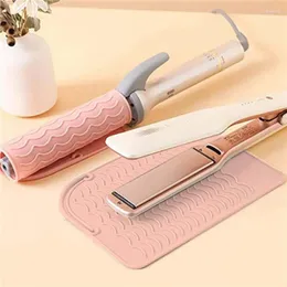 Aufbewahrungsbeutel Multifunktional Curling Stab Isolation Pad Silikon Anti-Scald Straight Hair Comb Bag Tragbarer Ärmel Clip