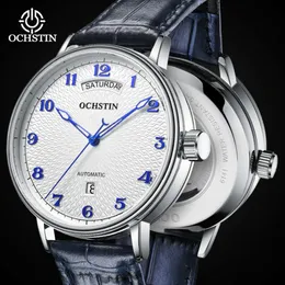Новый продукт Ochstin, Da Shuangli Полностью автоматические механические часы, подлинные кожаные деловые часы
