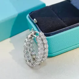 Designer Diamond Orecchini in argento Plactato di alta qualità Orecchini da donna Girl's San Valentino Mammy Regalo di alta qualità Fashion Elegant Earring #