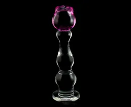 Domi 213 cm Serie di ghiaccio e fuoco Rose Flower Design Women Dildo Butt Cuck Plug Anal Plug Sex Toys Y2004219258143