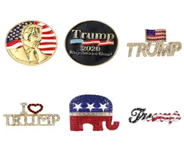 2020 Broche de eleição nos EUA, broche Trump, Fashion IC Trump Pin Broche Broche, Acessórios Rhinestone Broche Pin5487500